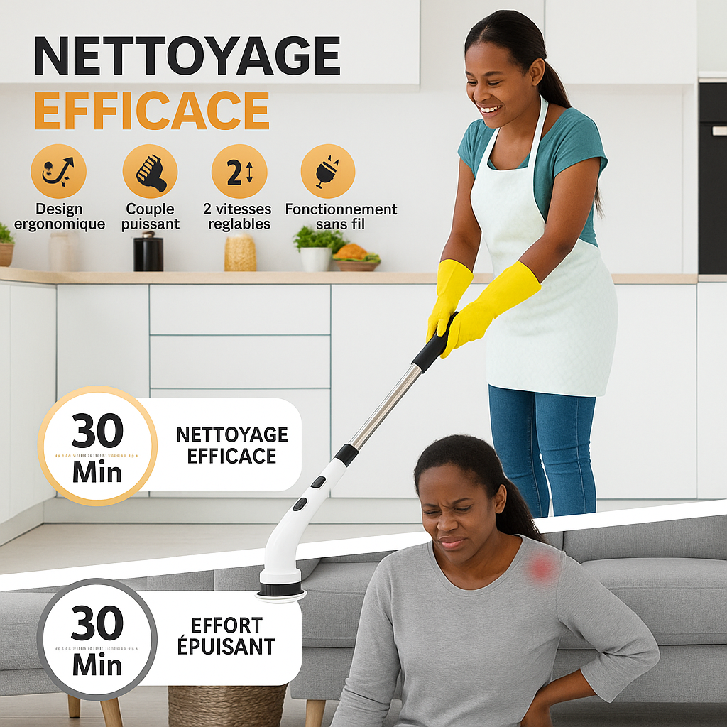 Brosse de nettoyage électrique 